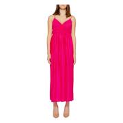 Maxi Wrap Jurk voor Vrouwen Only , Pink , Dames