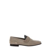 Beige Mocassin Platte Schoenen Brunello Cucinelli , Beige , Dames