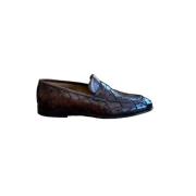 Leren Loafer Schoenen Corvari , Brown , Heren