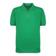 Groene T-shirts & Polos Ss24 Kiton , Green , Heren