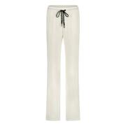 Luxe Cupro Wijde Broek Jane Lushka , White , Dames