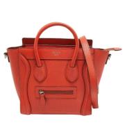 Pre-owned Leather totes Celine Vintage , Red , Dames