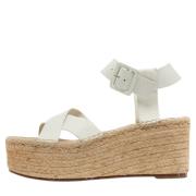 Pre-owned Leather sandals Celine Vintage , White , Dames