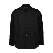 Zwarte Klassieke Shirt met Ritszakken Sacai , Black , Heren