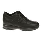 Zwarte Interactieve Platte Schoenen Hogan , Black , Heren