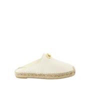 Slip-On VLogo Leren Espadrilles Valentino Garavani , Beige , Dames