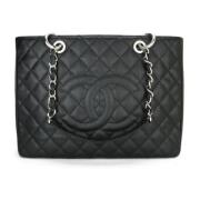 Pre-owned Leather chanel-bags Chanel Vintage , Black , Dames