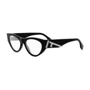 Zwarte Optische Frames Dames Accessoires Fendi , Black , Dames