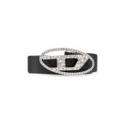 Leren riem Oval D Logo B-1Dr Diesel , Black , Dames