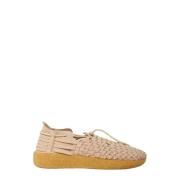 Vierkante Neus Vegan Suède Sneakers Malibu Sandals , Beige , Heren