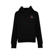 Bloemen Hoodie Kenzo , Black , Dames