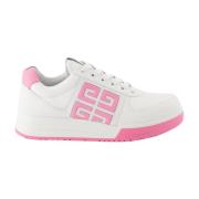 Vetersluiting Leren Bicolor Sneakers Givenchy , White , Dames