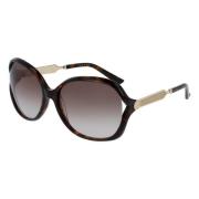 Stijlvolle zonnebril in Havana Gold/Brown Gucci , Multicolor , Dames