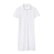 Tijdloze Polo Jurk Wit Lacoste , White , Dames