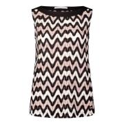 Mouwloze Zigzag Structuur Top Betty & Co , Multicolor , Dames