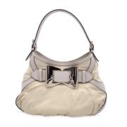 Pre-owned Leather handbags Gucci Vintage , Beige , Dames