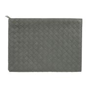 Slate-silver Portemonnees voor Mannen Bottega Veneta , Green , Heren