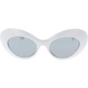 Iconische zonnebril met uniforme lenzen Versace , White , Dames