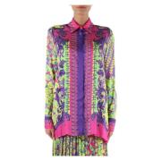 Decoratieve Twill Viscose Shirt Versace Jeans Couture , Multicolor , D...