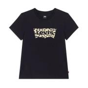 Klassieke Batwing Logo T-shirt Levi's , Black , Dames