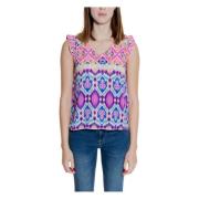 Life Poly Elina Aop Tank Top Only , Multicolor , Dames