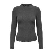 Turtleneck Vrouw Herfst/Winter Collectie Only , Gray , Dames