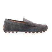 Grijze Suède Loafer Schoenen Tod's , Gray , Heren