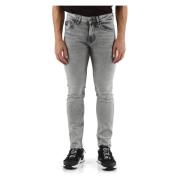Smalle pasvorm vijf-pocket jeans Versace Jeans Couture , Gray , Heren