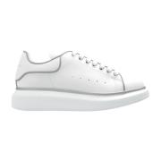 Witte Oversized Sneakers Zilveren Accenten Alexander McQueen , White ,...