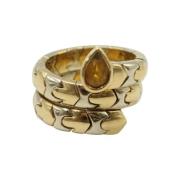 Pre-owned Yellow Gold rings Bvlgari Vintage , Gray , Dames