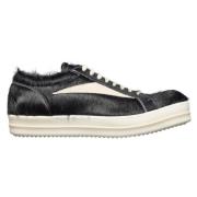 Bont & Suède Vintage Sneakers Rick Owens , Black , Heren