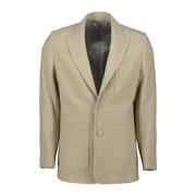 Wollen blazer met pieklapel Dior , Beige , Heren