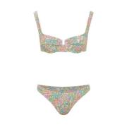 Bloemen Underwired High Rise Bikini Broekje Reina Olga , Multicolor , ...