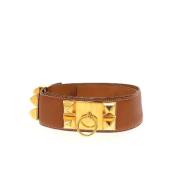 Pre-owned Leather belts Hermès Vintage , Brown , Dames