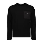 Zak Crewneck Sweatshirt Moncler , Black , Heren