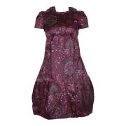 Pre-owned Silk dresses Burberry Vintage , Multicolor , Dames