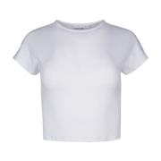 Casual Katoenen T-Shirt Calvin Klein , White , Dames
