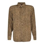 Luipaardprint Shirt Aw22 Tom Ford , Multicolor , Heren