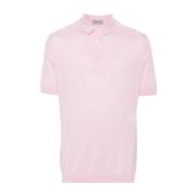 Roze Katoenen Poloshirt Korte Mouwen John Smedley , Pink , Heren
