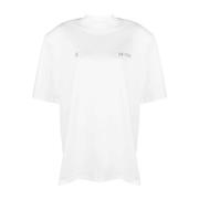 Witte Katoenen Jersey Logo T-shirt The Attico , White , Dames
