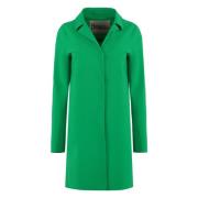 Katoenen Blazer met Reverskraag Herno , Green , Dames