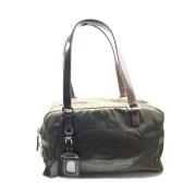 Pre-owned Leather prada-bags Prada Vintage , Green , Dames