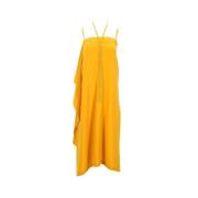 Pre-owned Acetate dresses Alexander McQueen Pre-owned , Yellow , Dames