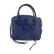 Pre-owned Leather balenciaga-bags Balenciaga Vintage , Blue , Dames