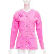 Pre-owned Cotton outerwear Chanel Vintage , Pink , Dames