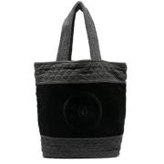 Pre-owned Leather totes Chanel Vintage , Black , Dames