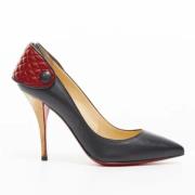 Pre-owned Leather heels Christian Louboutin Pre-owned , Black , Dames