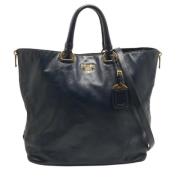 Pre-owned Leather prada-bags Prada Vintage , Blue , Dames