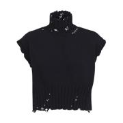 Katoenen cropped vest Marni , Black , Dames