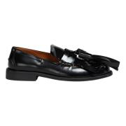 Leren bambi loafer met maxi kwastjes Marni , Black , Dames